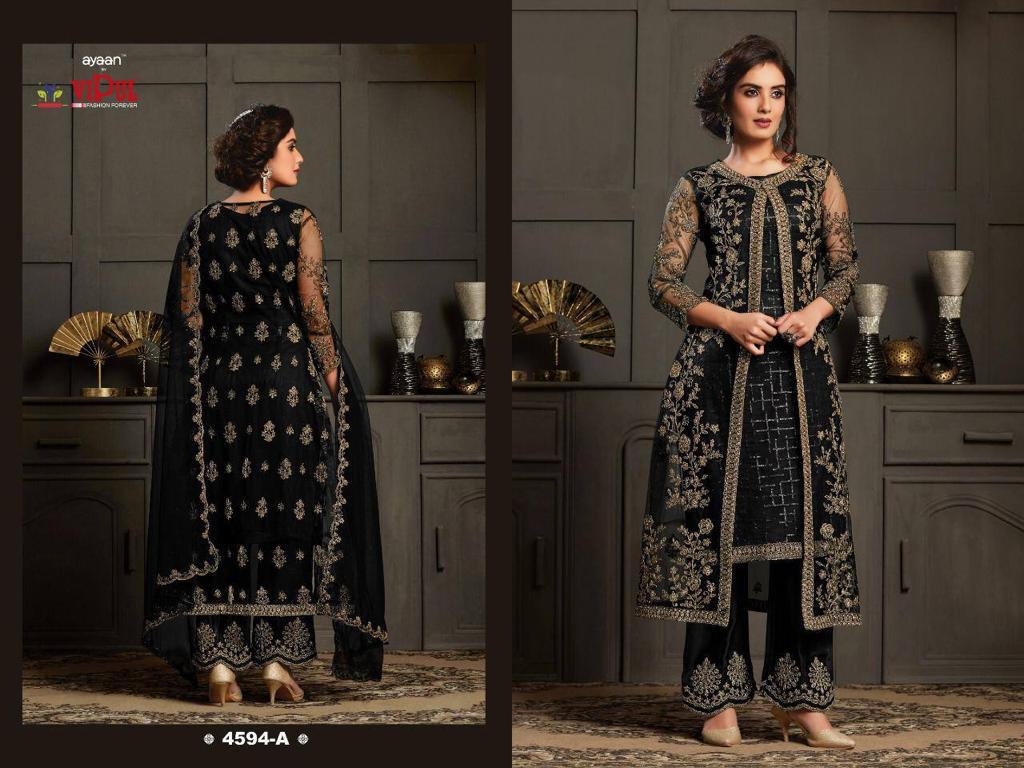 Ayaan 4594 By Vipul Embroidery Designer Salwar Suits